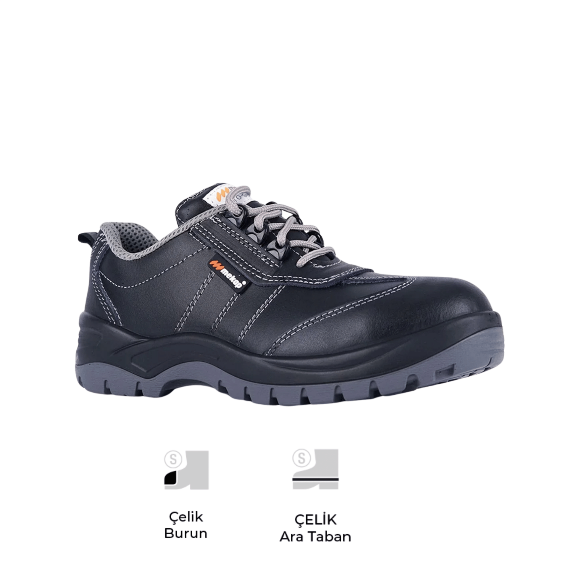 Mekap Jeriko 230-03 S3 Vidala Deri Çelik Burun Çelik Ara Taban İş Ayakkabısı