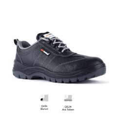 Mekap Pro Jeriko 230 S1P SRC Baskılı Deri Çelik Burun Çelik Ara Taban İş Ayakkabısı