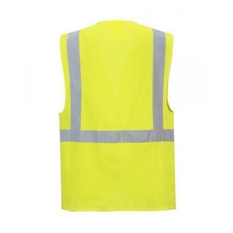 Sarı Hi-Vis Reflektörlü Mühendis İkaz Yeleği