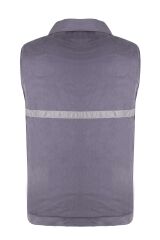 Gabardin Kapitoneli Yelek 7X7 Gri