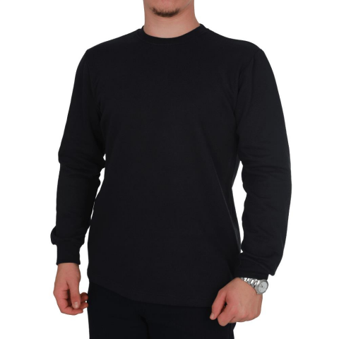Bisiklet Yaka Sweatshirt Lacivert
