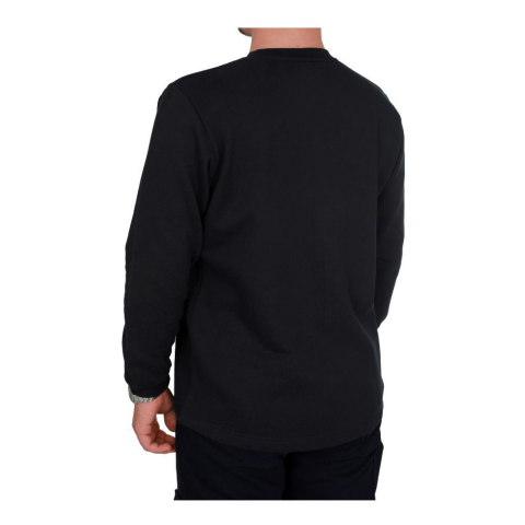 Bisiklet Yaka Sweatshirt Siyah