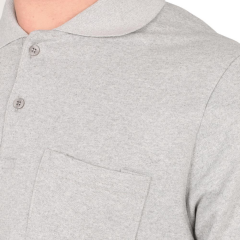 Polo Yaka Sweatshirt Gri