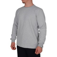 Bisiklet Yaka Sweatshirt Gri