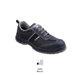 Mekap Pro Jeriko 232-01 S1 SRC Baskılı Deri ve Tekstil Çelik Burun İş Ayakkabısı