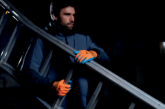 Delta Plus Ve733 Polyester Örgü Lateks Kaplı 250°C Temas Isı Dirençli Eldiven