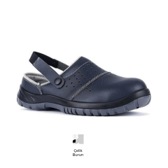 Mekap Pro Slipper 210-02 S1 SRC Lacivert Çelik Burun Sabo İş Terlik Sandalet