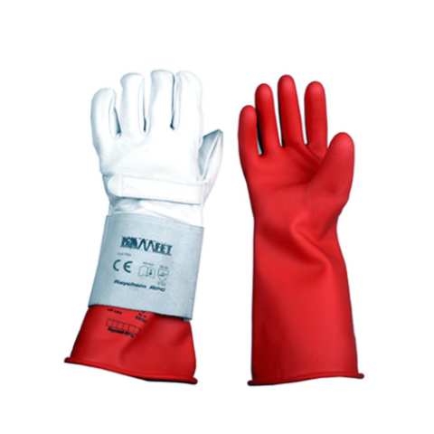 Kamfet Class 4 Elektrikçi Eldiveni 3.6 mm Kalınlık 36.000 V AC - 40.000 V A, C, H EN 60903 & IEC 60903 ATPV 39 cal/cm2