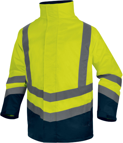 Delta Plus Optimum3 Evolution 5+1 Reflektörlü Kaban Parka Sarı Lacivert