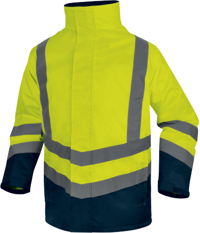 Delta Plus Optimum3 Evolution 5+1 Reflektörlü Kaban Parka Sarı Lacivert