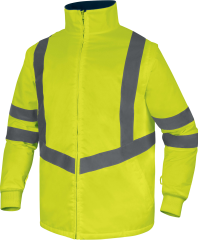 Delta Plus Optimum3 Evolution 5+1 Reflektörlü Kaban Parka Sarı Lacivert