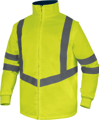 Delta Plus Optimum3 Evolution 5+1 Reflektörlü Kaban Parka Sarı Lacivert
