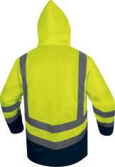 Delta Plus Optimum3 Evolution 5+1 Reflektörlü Kaban Parka Sarı Lacivert