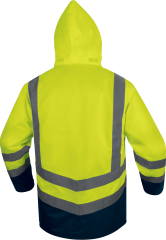 Delta Plus Optimum3 Evolution 5+1 Reflektörlü Kaban Parka Sarı Lacivert