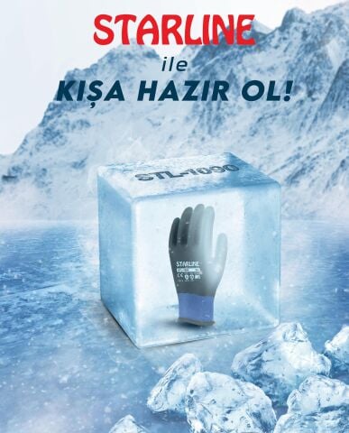 Starline STL-1090 Köpük Nitril Kaplı Akrilik Astarlı Soğuğa Karşı Dayanıklı Eldiven EN388-4231X EN511-X10