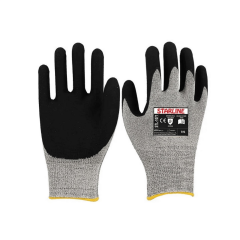 Starline STL-1071 1/2 Köpük Nitril Kaplı Naylon Astarlı A Kesilmez Eldiven EN388-3121A