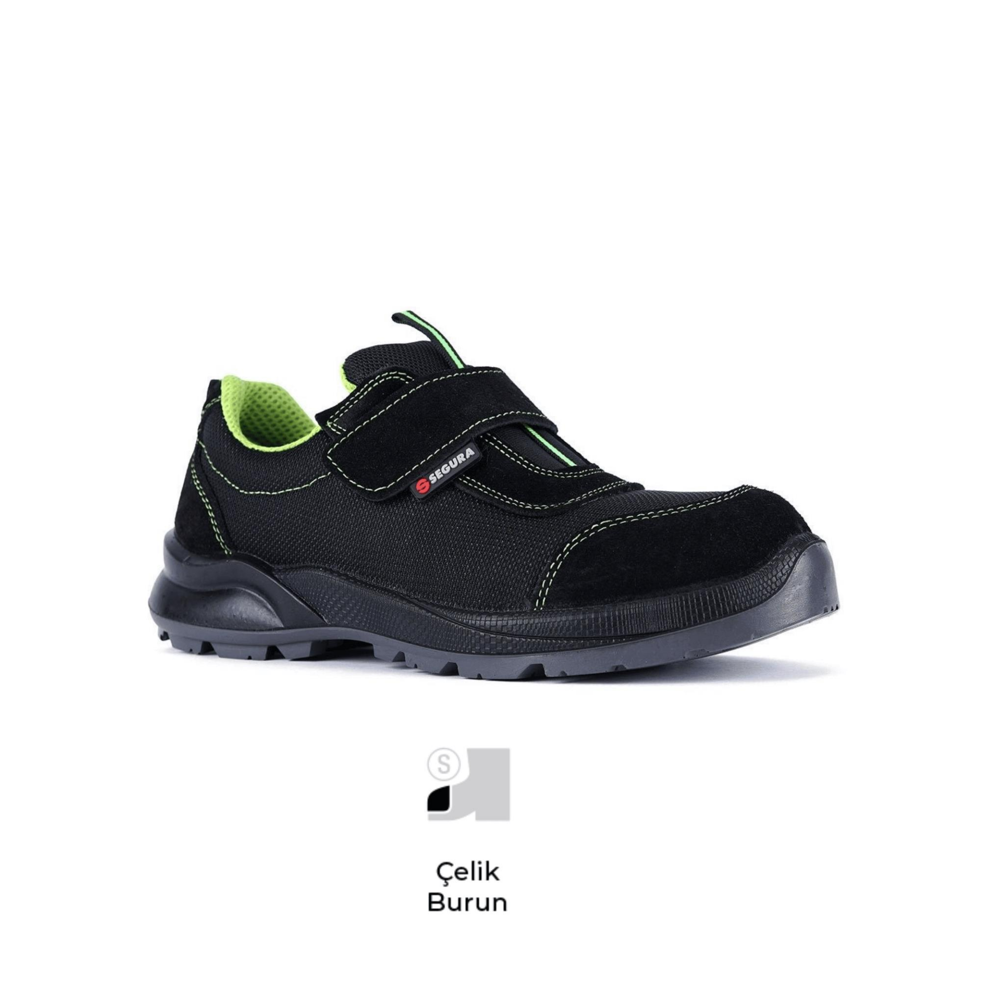 Segura Grant SGR-52 S1 SRC Süet Deri Tekstil Cırtlı Çelik Burun İş Ayakkabısı