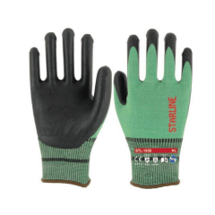 Starline STL-1030 1/2 Köpük Nitril Kaplı Çelik HPPE Naylon-Spandeks Astarlı F Kesilmez İş Eldiveni EN388-4X42F