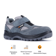 Mekap Pro Policap 157-01 S1P SRC ESD Fiberglass Burun Kevlar Ara Taban İş Ayakkabısı
