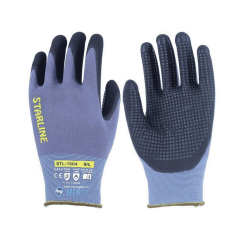 Starline STL-1004 1/2 Köpük Nitril Kaplı Naylon+Spandeks Astarlı Avuç İçi Puan Takviyeli 100° Isı Temasına Dayanıklı Eldiven EN388-4131X EN407-X1XXXX