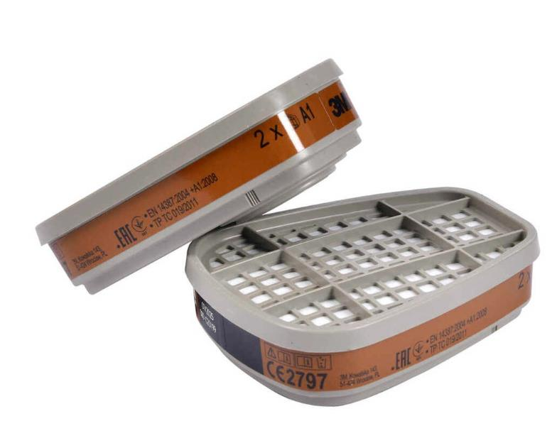 3M 6051 A1 Gaz ve Buhar Filtresi 2'li Paket