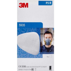 3M™ 5935 P3 R Partikül Toz ve Sis Filtresi (2'li Paket)