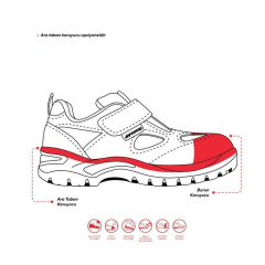 Mekap Jüpiter 157-01 S1P SRC Süet Deri Çelik Burun Çelik Ara Taban İş Ayakkabısı