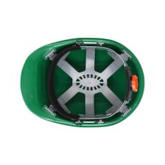 Essafe GE 1548 Havalandırmalı Kulaklık Takılabilir Sürgülü Baret Yeşil