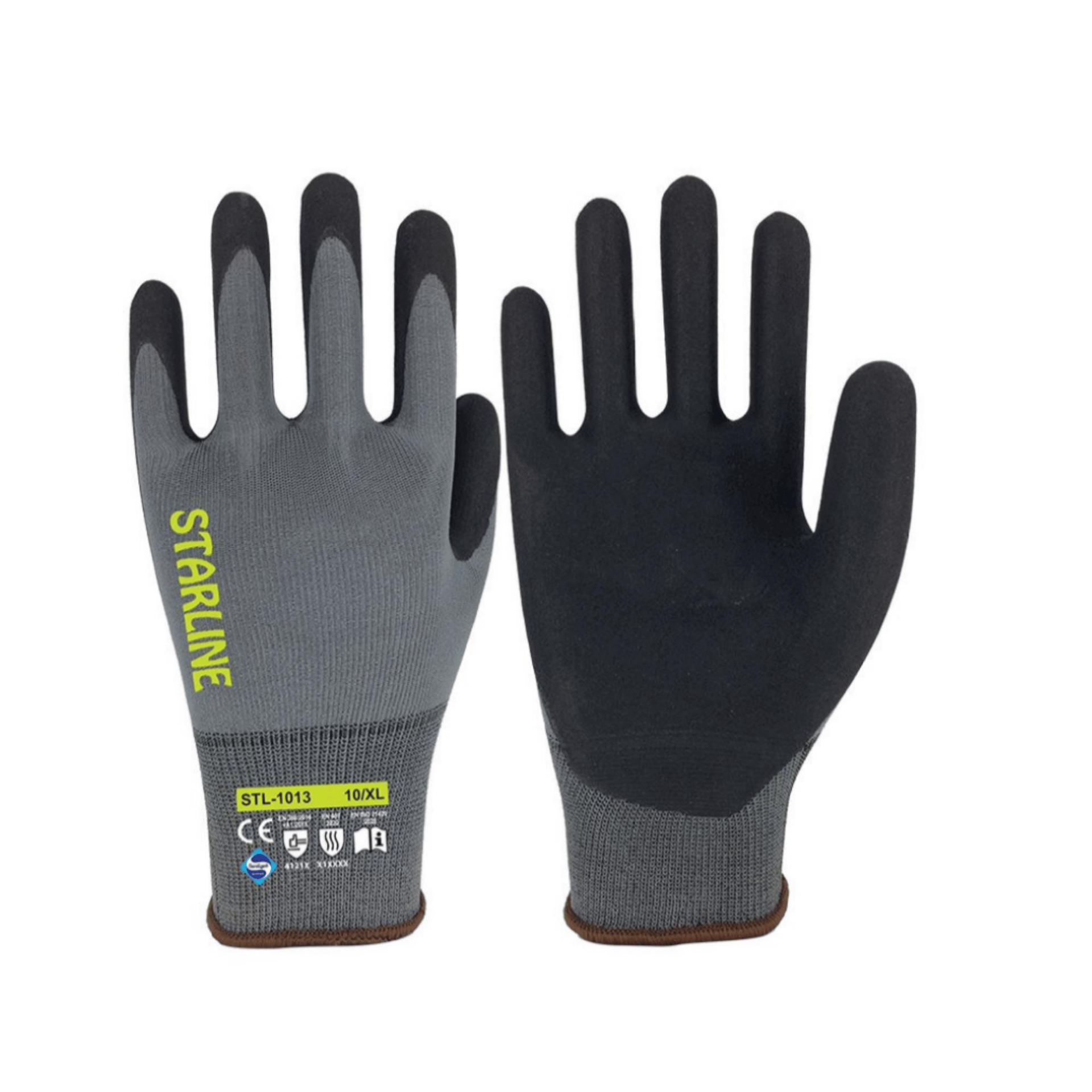 Starline STL-1013 1/2 Köpük Nitril Kaplı Dikişsiz Astarlı Eldiven