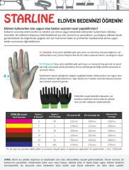 Starline STL-1013 1/2 Köpük Nitril Kaplı Dikişsiz Naylon-Spandeks Astarlı Eldiven EN388-4121X