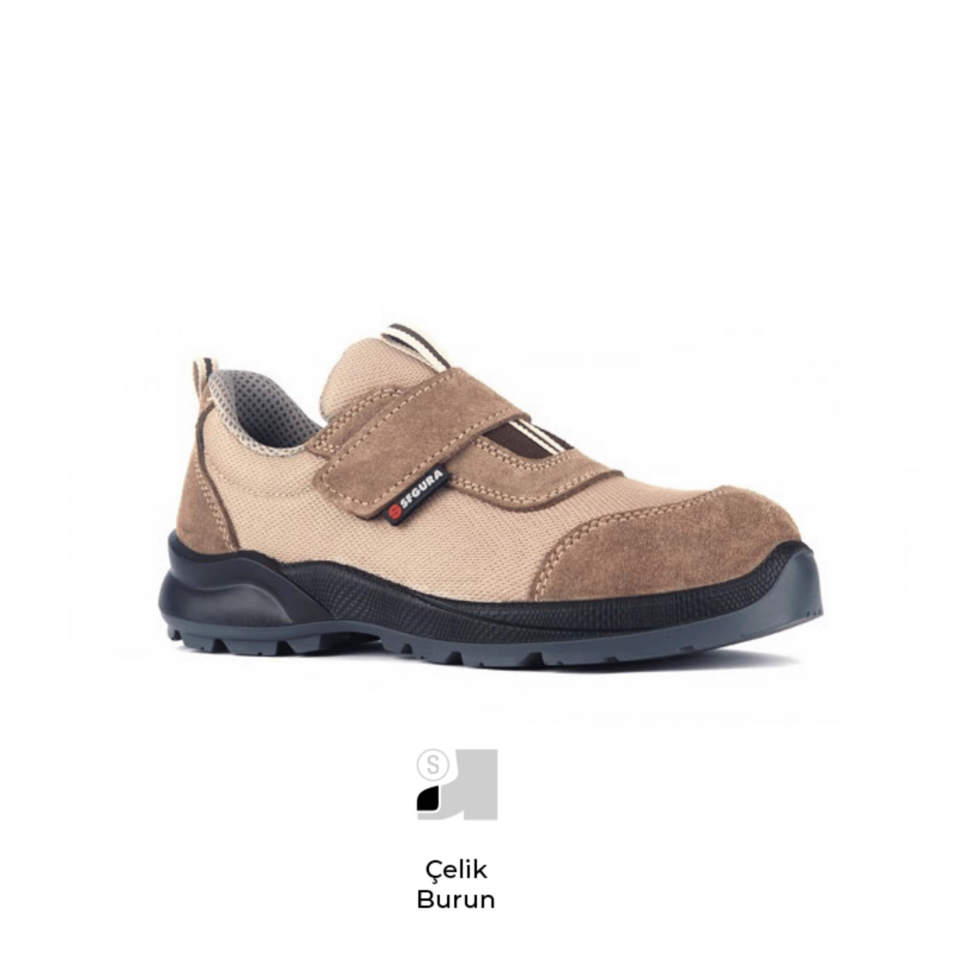 Segura Grant SGR-53 S1 SRC Süet Deri Tekstil Cırtlı Çelik Burun İş Ayakkabısı