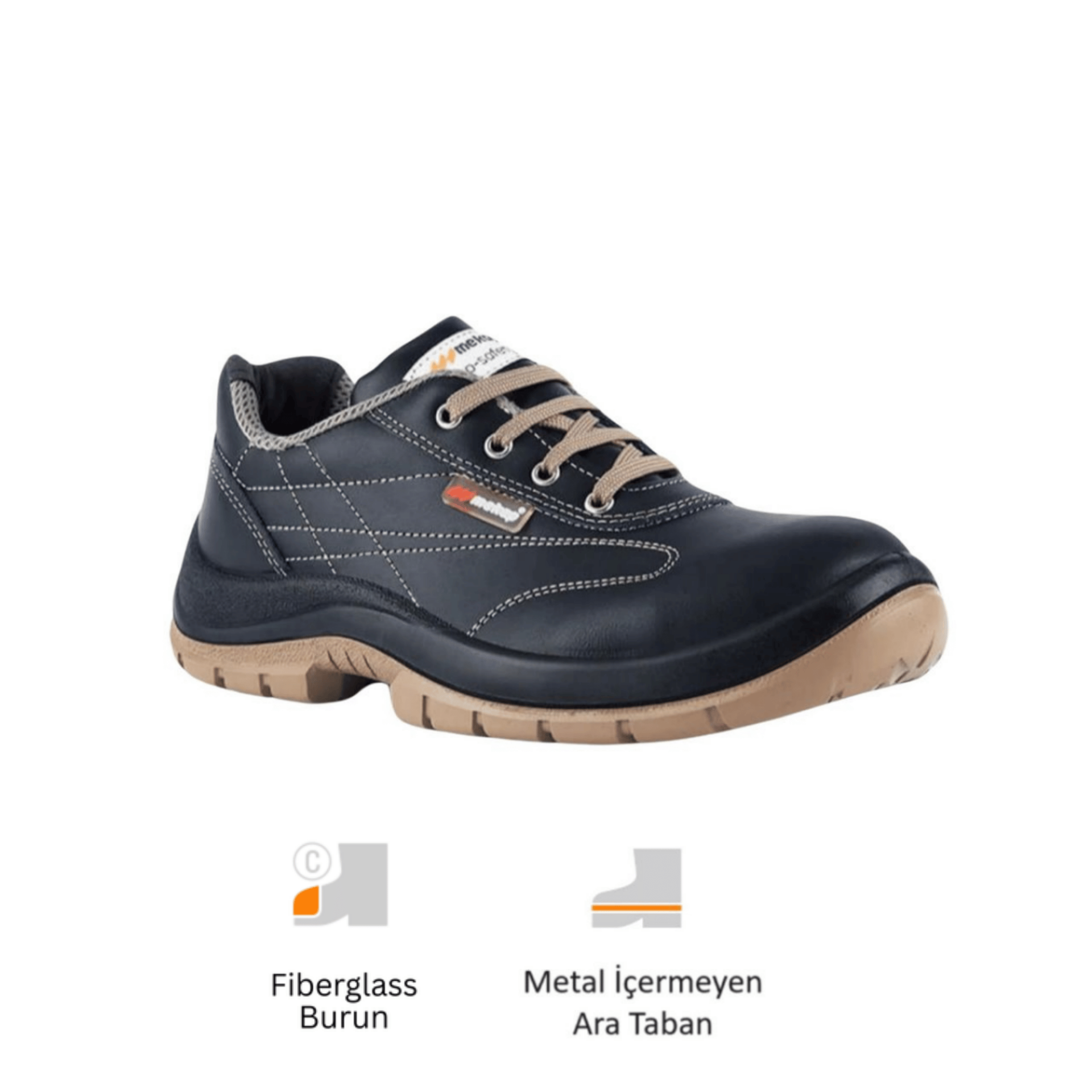 Mekap Cahita ATP-70 S3 SRC Vidala Deri Fiberglass Burun Kevlar Ara Taban İş Ayakkabısı