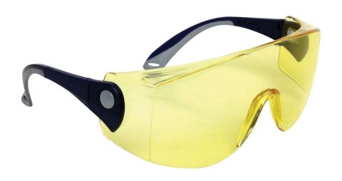 Starline G-034A-Y Sarı Siyah Çerçeveli Antifog Özellikli Burun Korumalı Gözlük