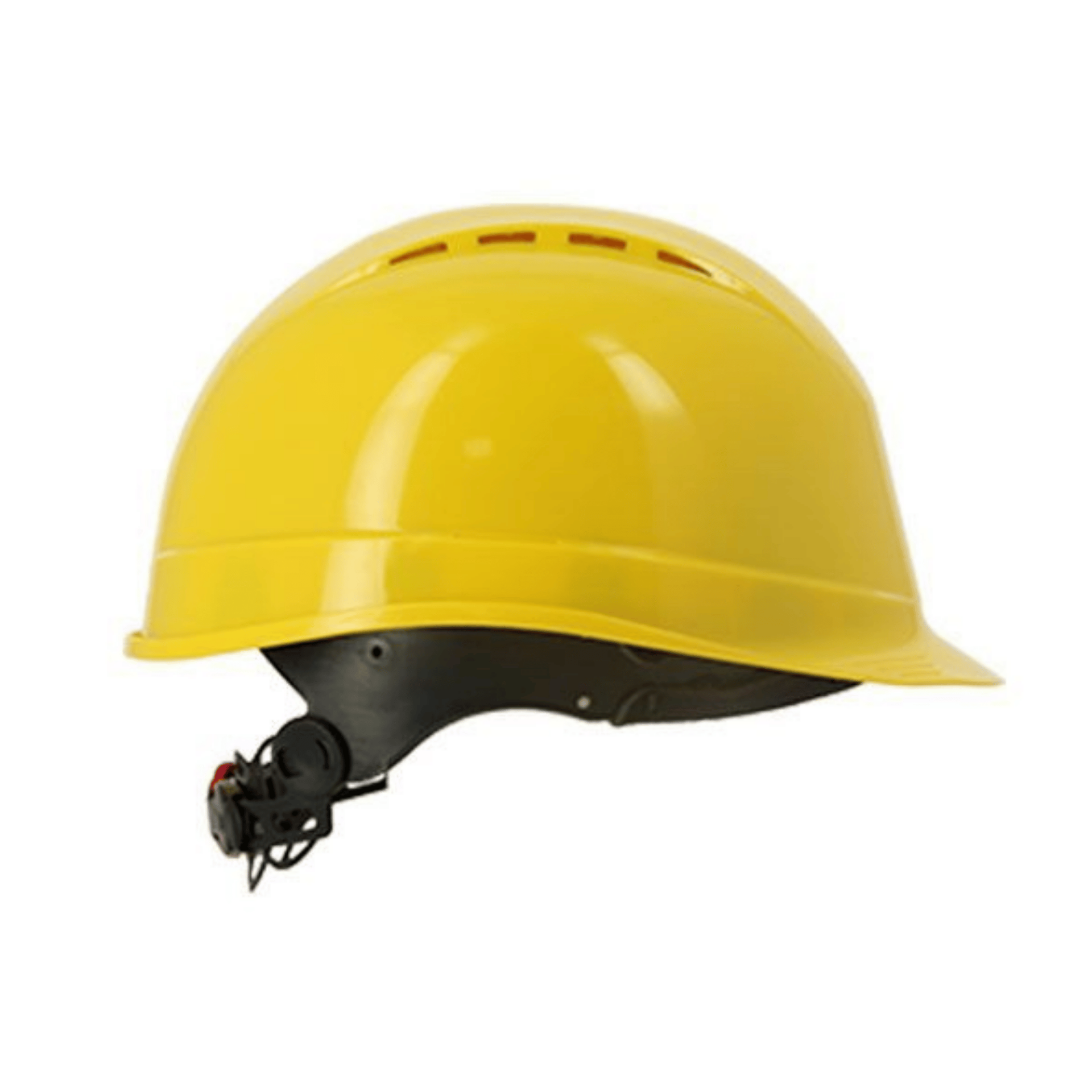 Starline 1470-AL Havalandırmalı Vizör ve Kulaklık Takılabilir Vidalı Baret Sarı 53-65 cm