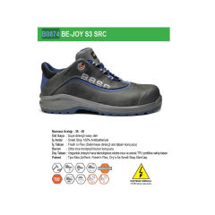 Base B0874 BE-JOY S3 SRC Kompozit Burun Elektrikçi İş Ayakkabısı