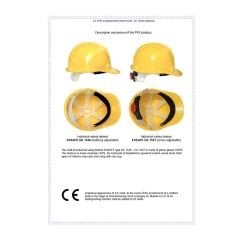 Essafe 1537 Vidalı İçlikli 6 Nokta Bağlantı Havalandırmasız Ter Bantlı Eko Madenci Baret Yeşil