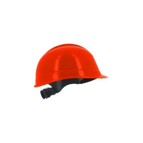 Starline 1470-AL Otomatik Ayalanabilir 8 Havalandırmalı Vizör ve Kulaklık Takılabilir Vidalı Baret Kırmızı 53-65 cm