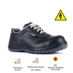 Mekap Pro Policap 294-01 S3 SRC Vidala Deri Fiberglass Burun Kevlar Ara Taban Elektrikçi İş Ayakkabısı