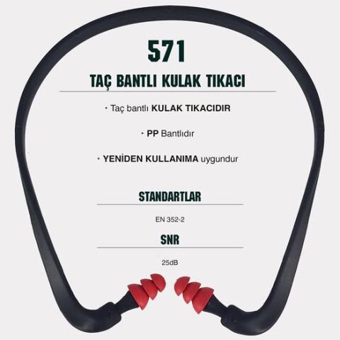 Starline 571 Taç Bantlı Kulak Tıkacı 25 dB (PP Bantlı)