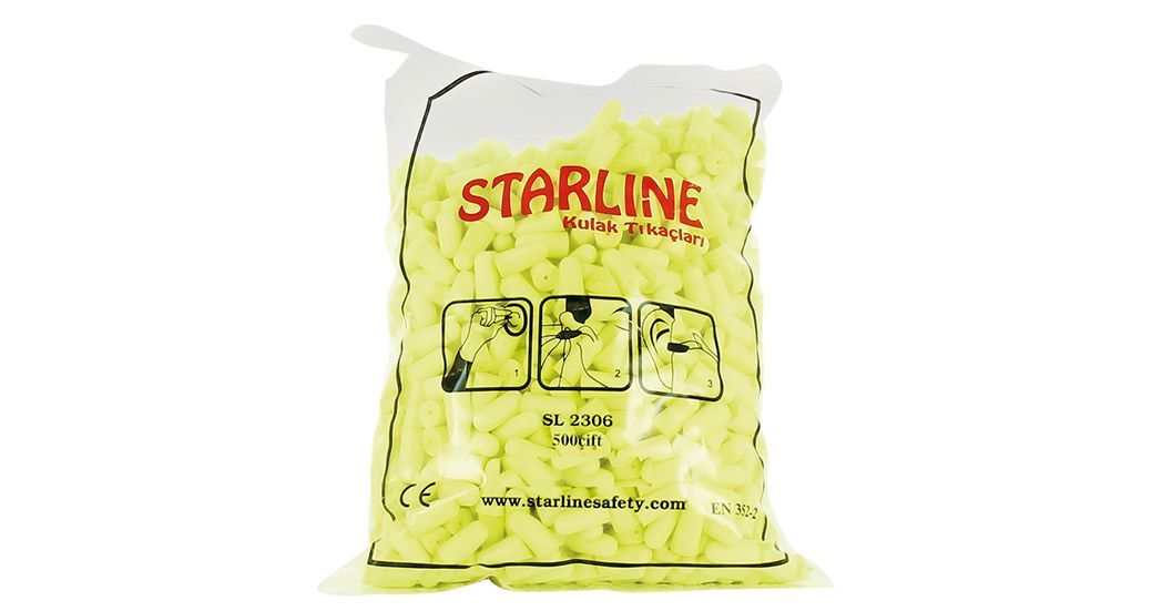 Starline 2306-D Kulak Tıkacı 500'lü Paket