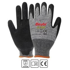 Beybi CL300 1/2 Lateks Kaplı HDPE 13G Astar B Kesilme Dirençli İş Eldiveni EN388 3344B
