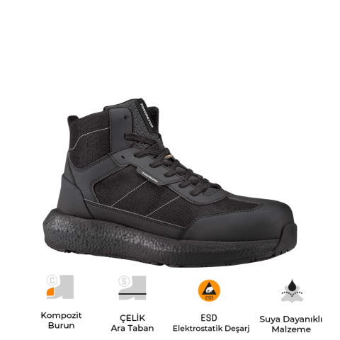 Toworkfor Zero Gravity Collection Zero All Back Boot S3 SRC ESD Kompoizt Burun İş Botu