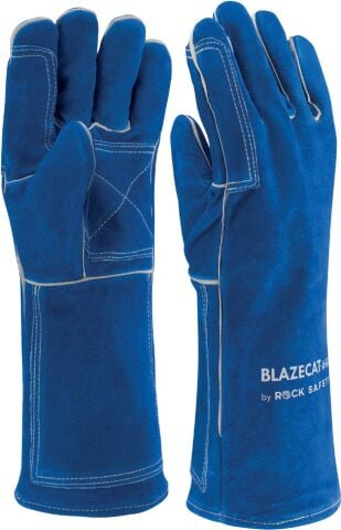 Rock Safety BlazeCat Premium Kaynakçı 350 ° Isı Dirençli Kevlar Takviyeli İş Eldiveni