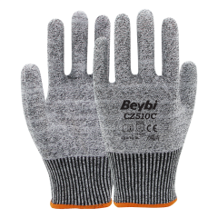 Beybi CZ510C  Kaplamasız HDPE 13G Astar C Kesilme Dirençli İş Eldiveni EN388 1542C