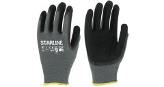 Starline E-93 1/2 Sandy Finish Köpük Nitril Kaplı Polyester Astarlı İş Eldiven EN388-4121X