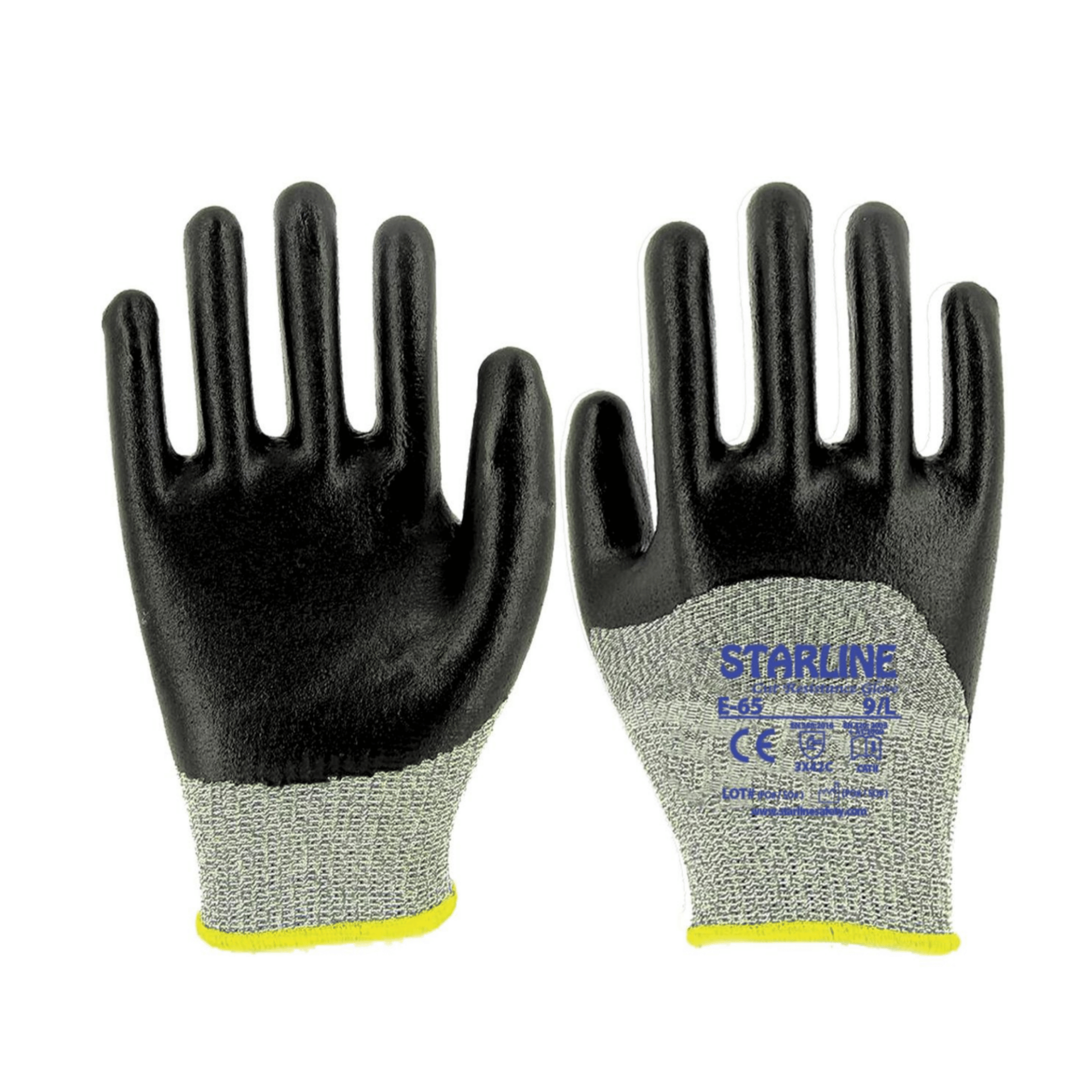 Starline E-65 3/4 Köpük Nitril Kaplı HDPE Astarlı C Kesilmez Eldiven EN388-3X42C
