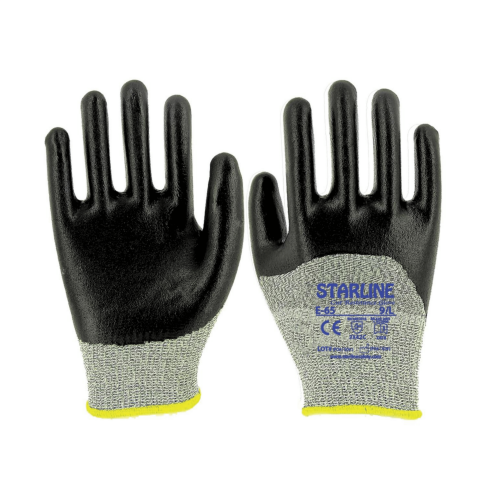 Starline E-65 3/4 Köpük Nitril Kaplı HDPE Astarlı C Kesilmez Eldiven EN388-3X42C