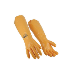 Starline STL-N65 Nitril Kaplı Parlak Acti-Fresh / Sanitize Lastik Konç Eldiven 650mm EN388-4111X EN ISO 374-1 JKLMPT EN374-5