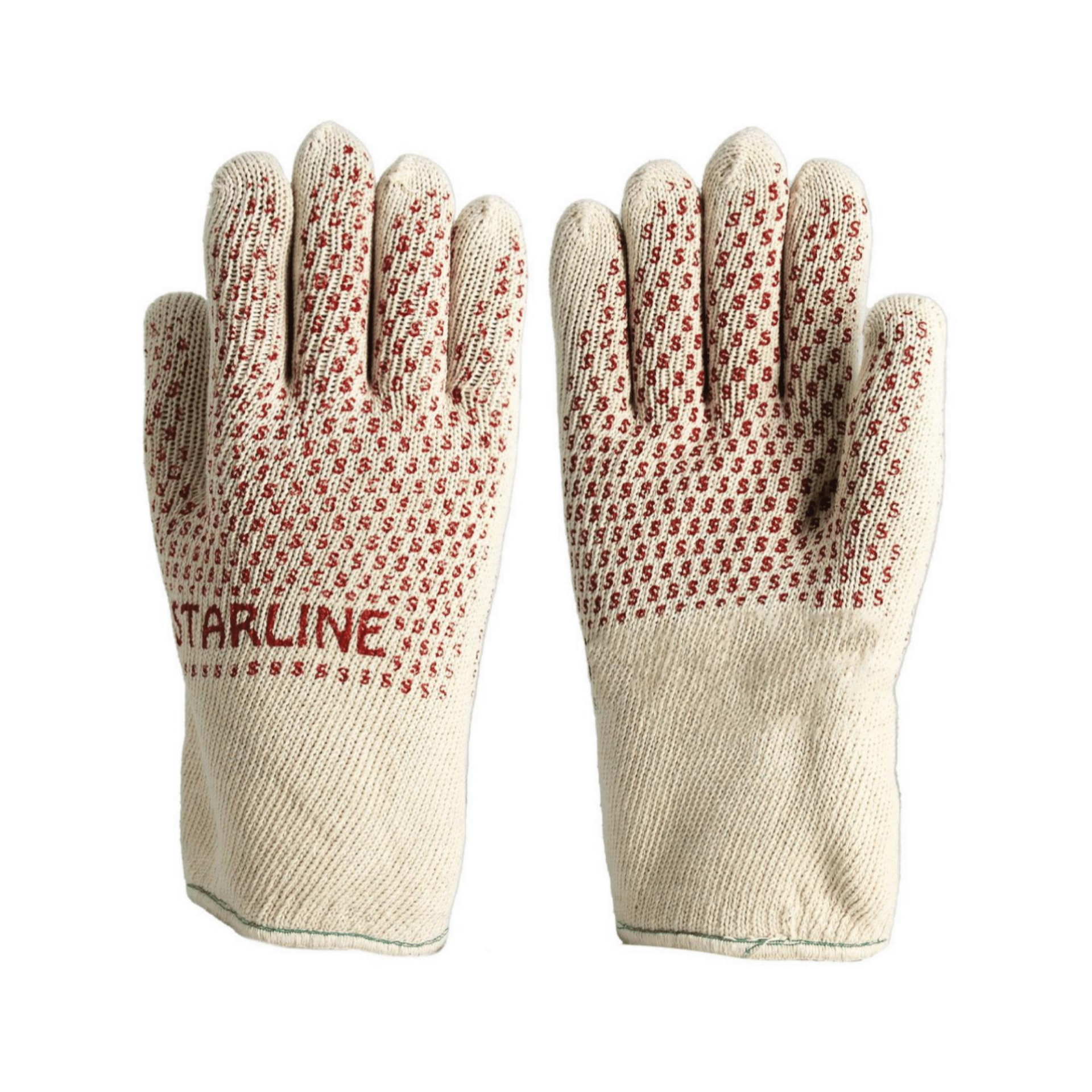 Starline E-636250 250° Yüksek Isı Temasına Dayanıklı 4 Katlı Pamuk Örgü Fırıncı Eldiveni EN388-1342X EN407-X2XXXX