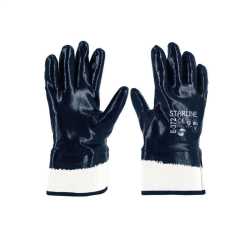 Starline E-372 Tam Nitril Kaplı 7 Cm Bilek Uzunluğu B Kesilmez Ağır İş Petrolcü Eldiveni EN388-4221B